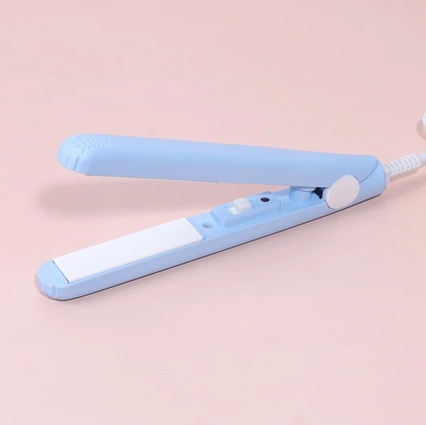[vendor] Mini Portable Hair Iron Hair Straightener Curler