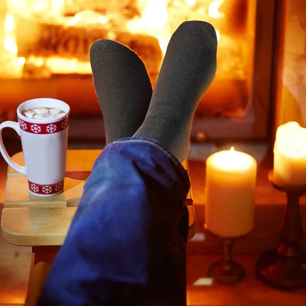 [vendor] 3 Pairs Men Warm Wool Socks Soft Cozy Winter Thermal