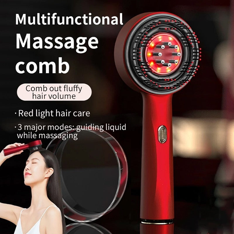 [vendor] Electric Scalp Massage Comb Hair Growth Red Light
