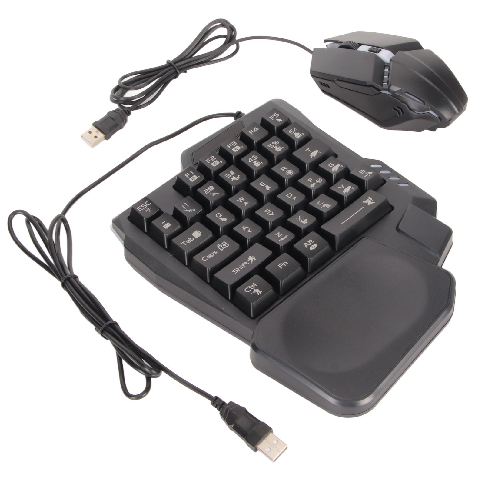 [vendor] Half Hand Gaming Keyboard And Mouse Combo Wired Gaming