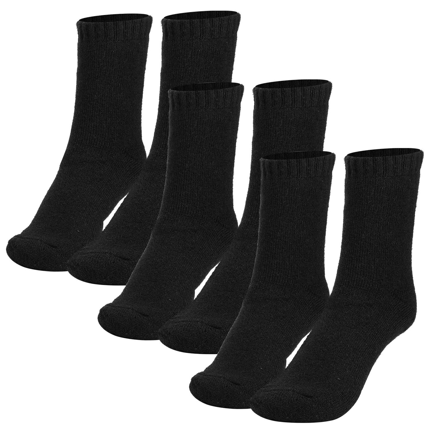 [vendor] 3 Color Options -- 3 Pairs Men Warm Wool Socks Soft Cozy