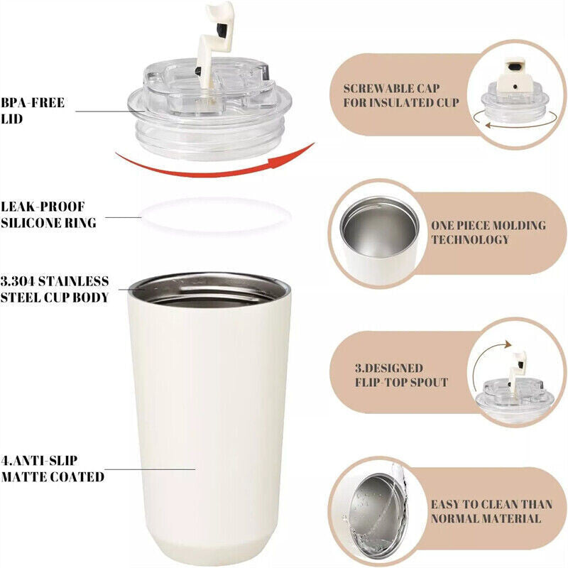[vendor] Coffee Mug Stainless Steel Travel Water Bottle Insulated