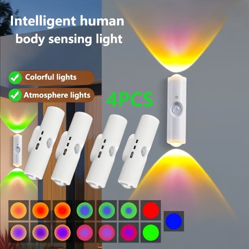[vendor] Magnetic RGB LED Night Light Smart Motion Sensor USB