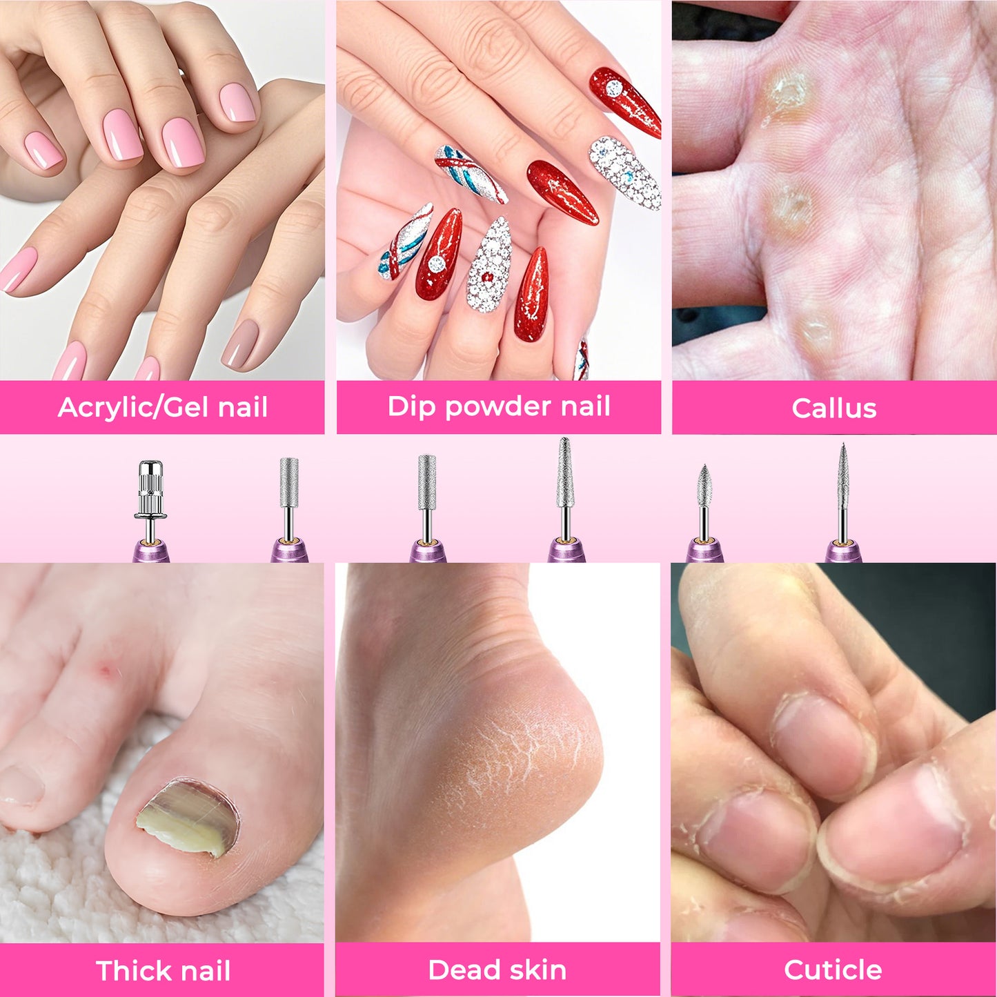 [vendor] Portable Electric Nail Drill, Professional Nail File Kit
