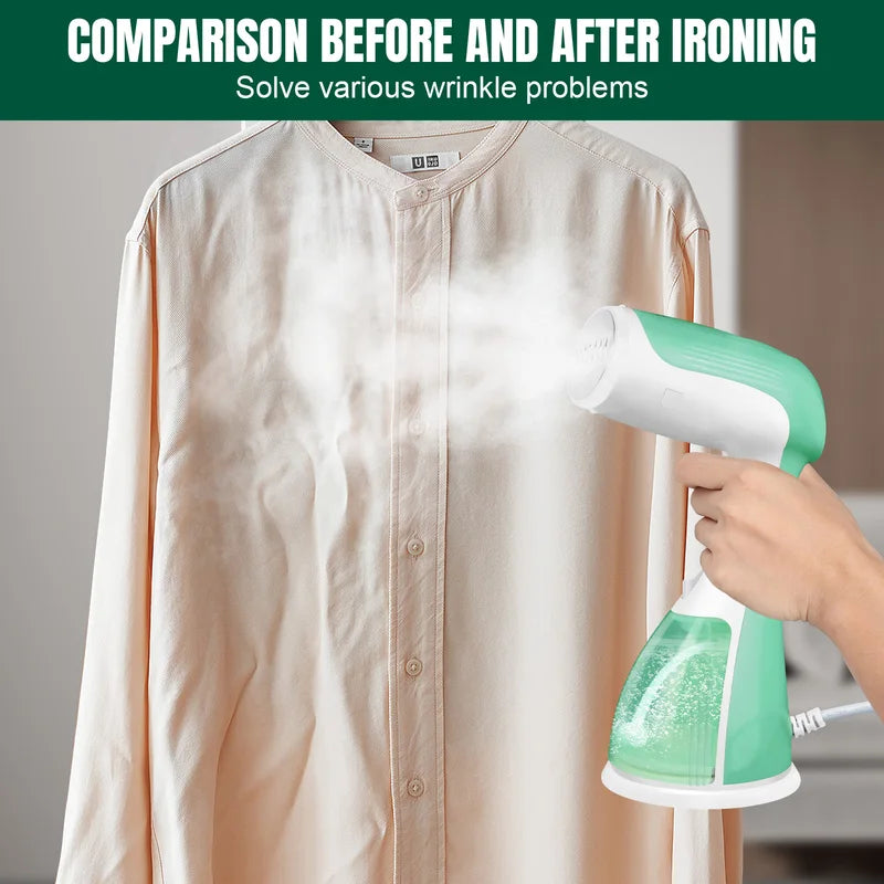 [vendor] Handheld Clothes Steamer, 1500W Portable Garment Steamer