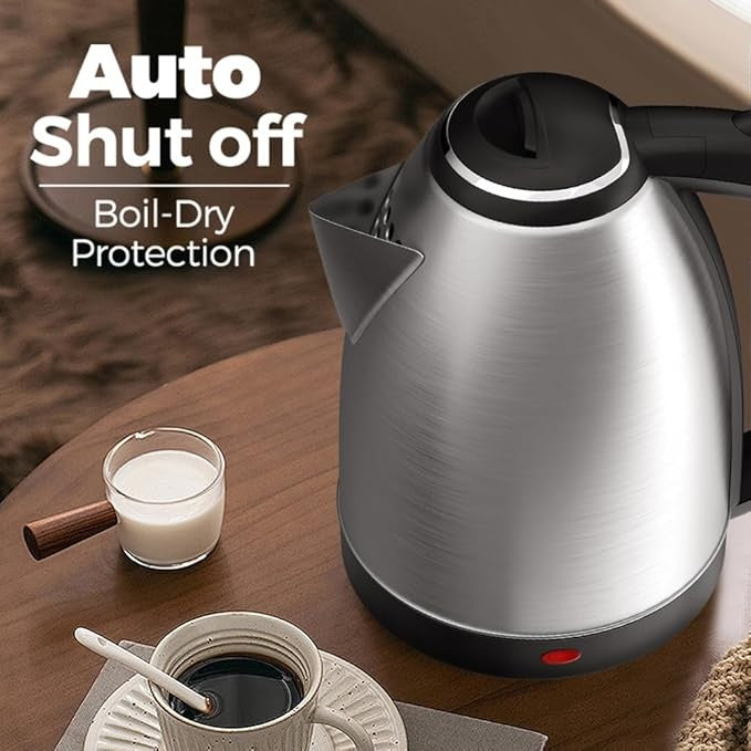 [vendor] 1.8L Electric Kettle 1500W Stainless Steel Cordless Jug