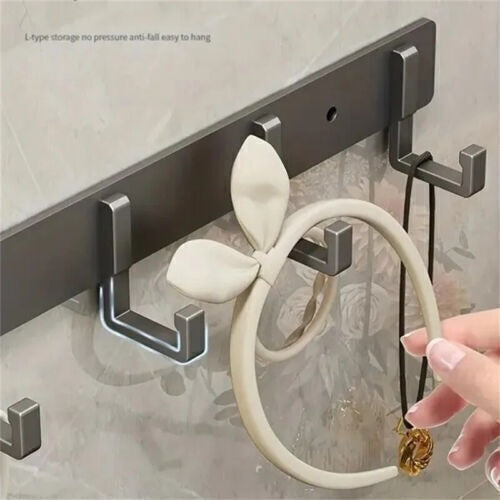 [vendor] 7 Hooks Wall Mounted Hanger Key Coat Clothes Door Holder