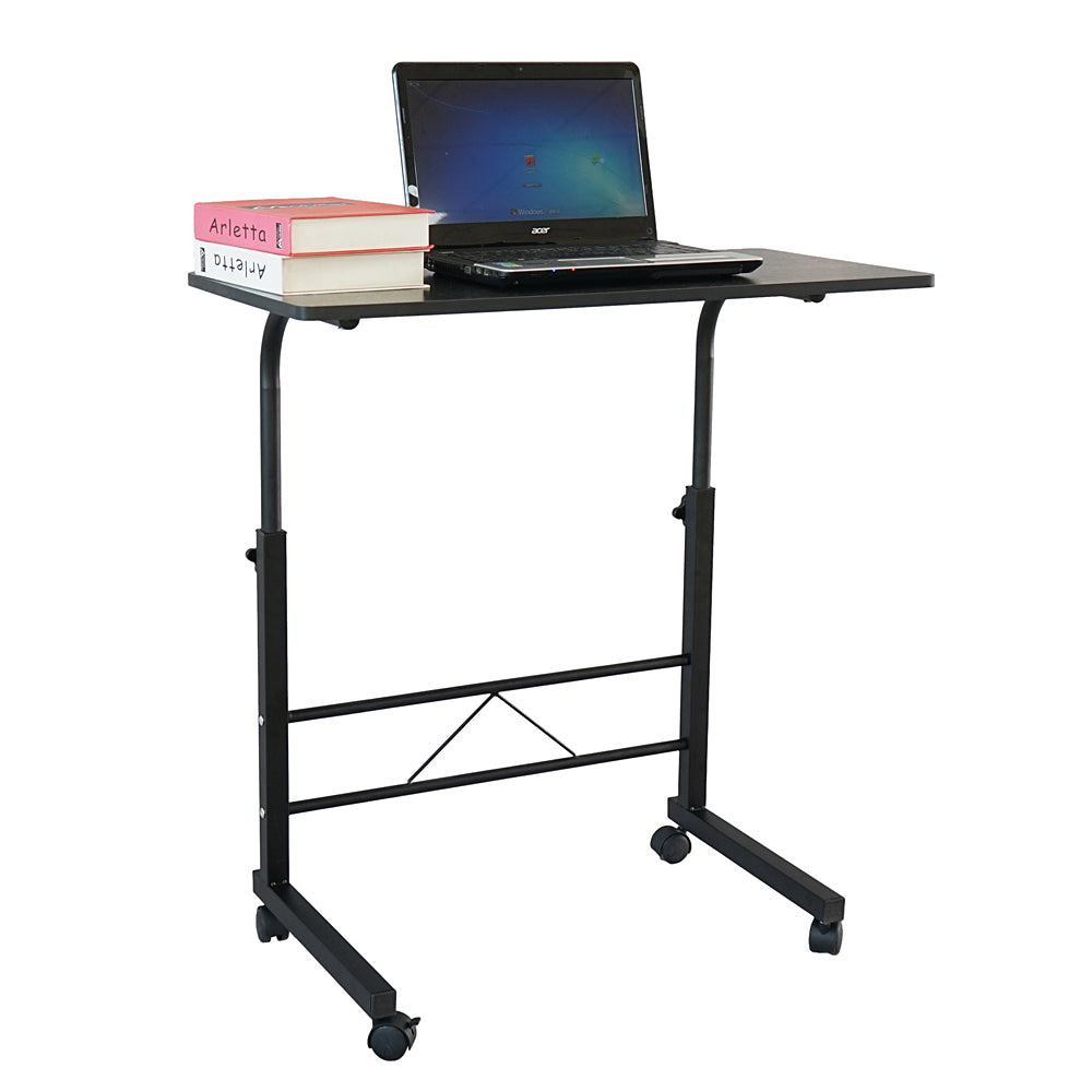 [vendor] 80cm Adjustable Tray Table Rolling Sofa Side Snack Table
