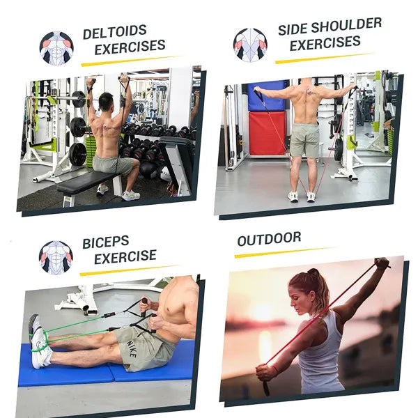 [vendor] 5 PC Set Resistance Band Resistance Bands, Exercise