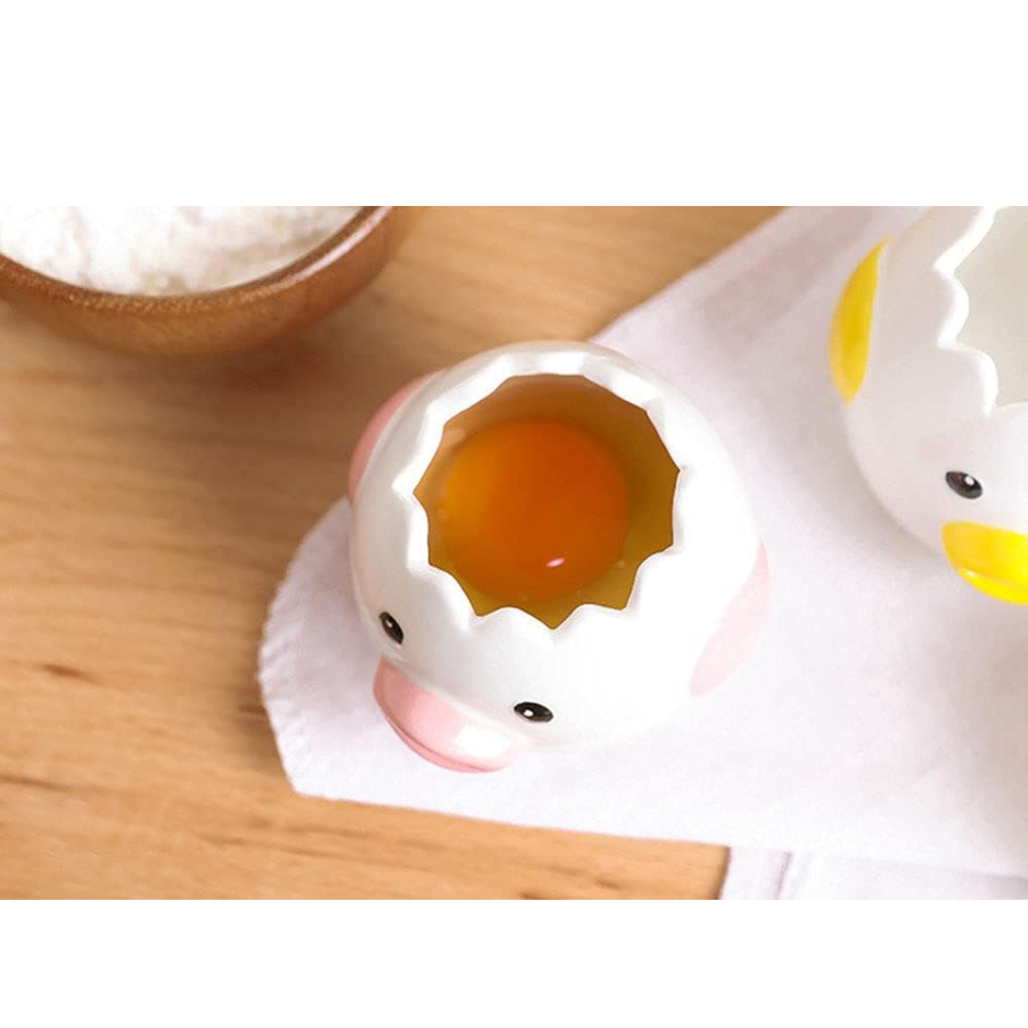 [vendor] LuoCoCo Novelty Ceramic Chicken Egg Yolk Separator Cute