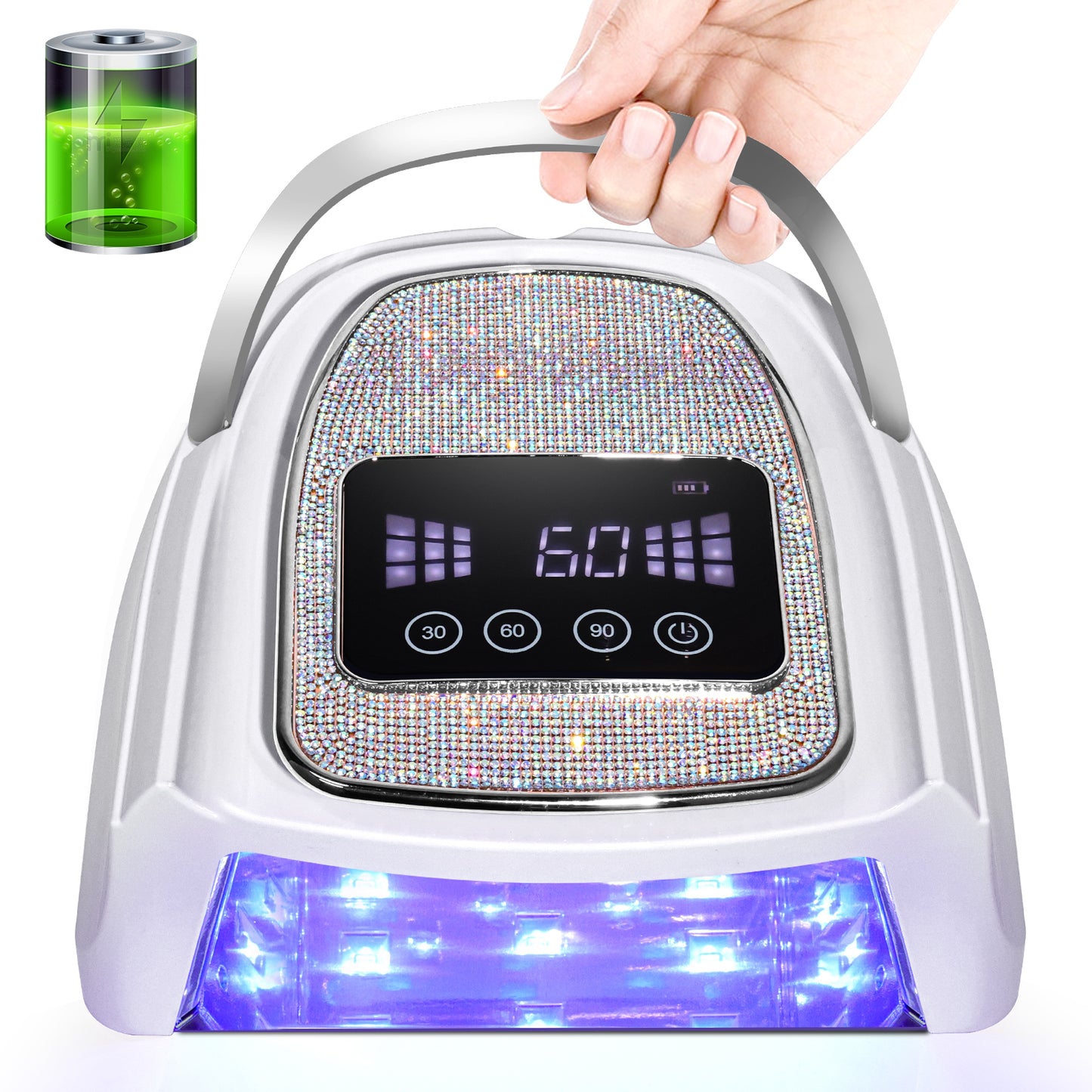 [vendor] Rechargeable UV LED Nail Lamp, Cordless Nail Lamp For