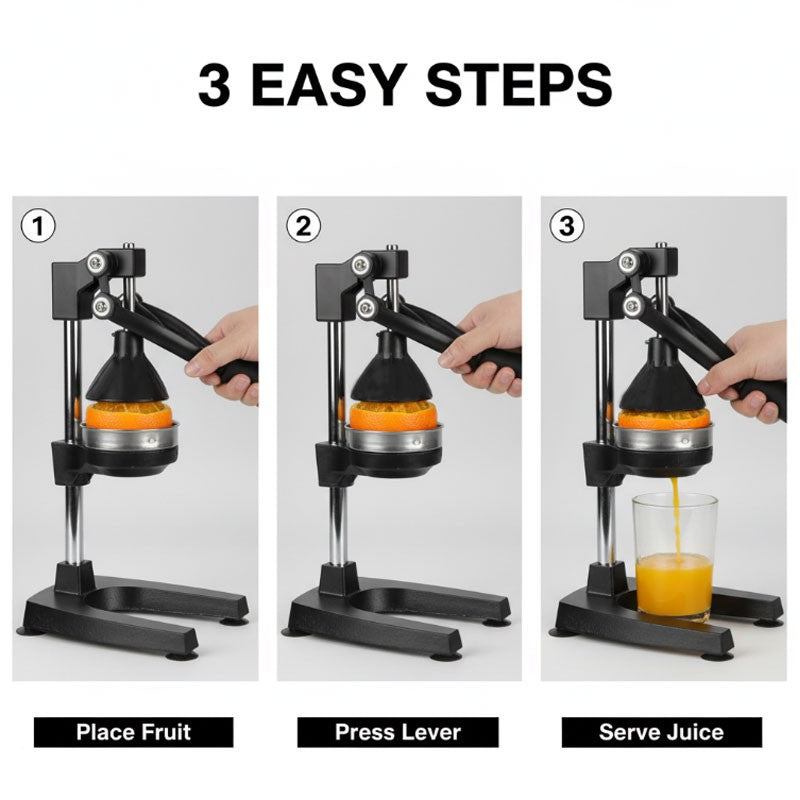 [vendor] Professional Grade Citrus Juicer Hand Press Manual Fruit