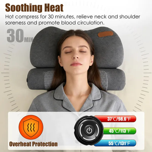 [vendor] USB Heated Neck Pillow Zero Pressure Memory Foam