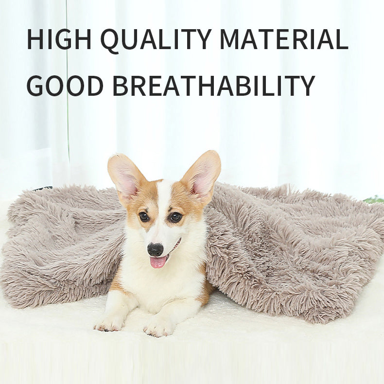 [vendor] Dog Bed And Extra Matching Cover Sheet Dog Crate Pad Ultra Soft