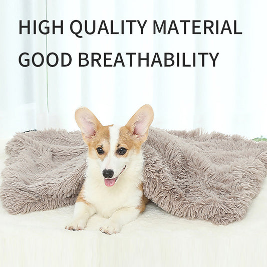 [vendor] Dog Bed And Extra Matching Cover Sheet Dog Crate Pad Ultra Soft