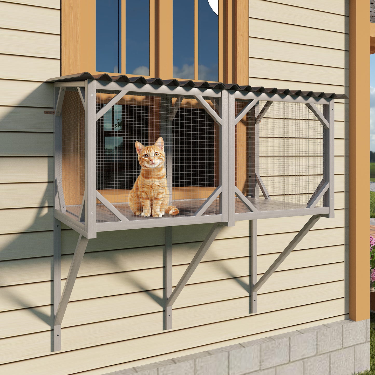 [vendor] Cat Catio, Cat Window Perch For Large Indoor Cats - For
