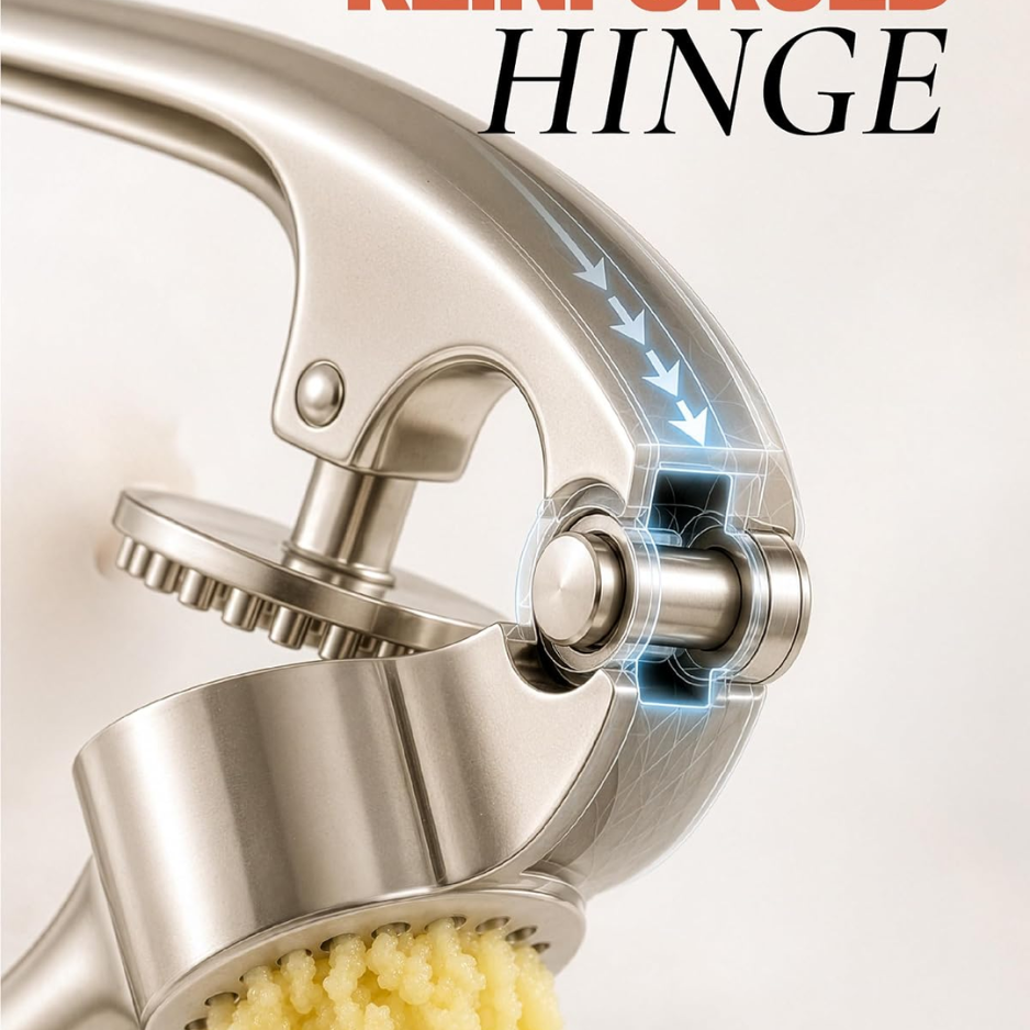[vendor] Premium Rust-Proof Garlic Press Set - Easy-Squeeze