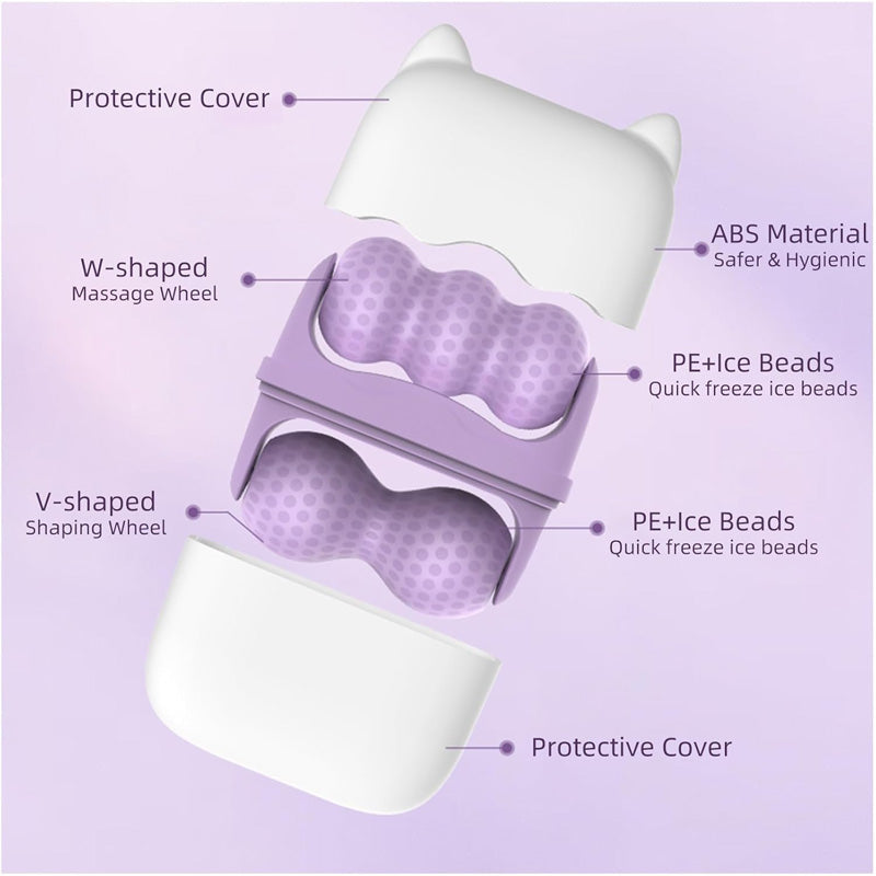 [vendor] Ice Massage Device,Ice Roller Set For Face And Eyes -