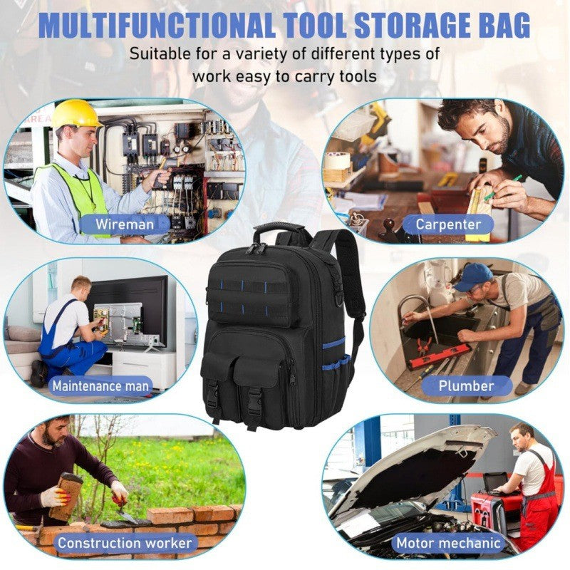 [vendor] Heavy Duty Tool Backpack Professional Electrician Tool