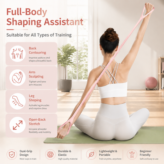[vendor] 1P 8-shaped Silicone Yoga Resistance Band - Elastic