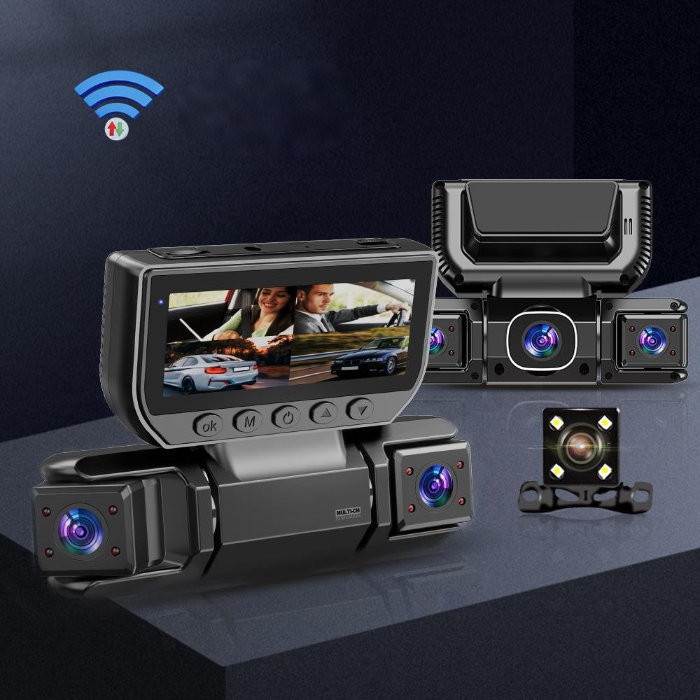 [vendor] 5G WiFi Dash Cam 4 Channel 360 Front Rear Inside