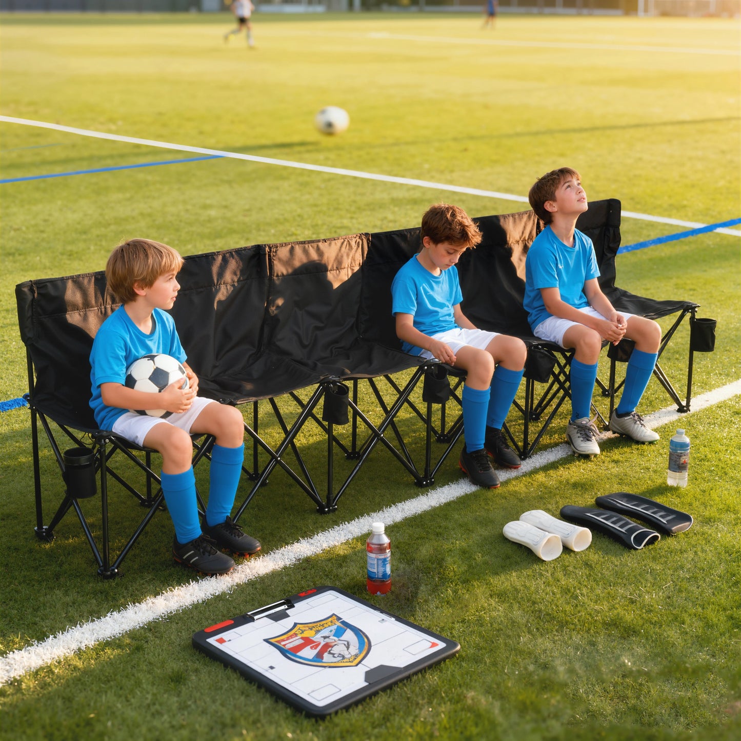 [vendor] 6 Seater Folding Camping Chair With Cup Holder & Carry