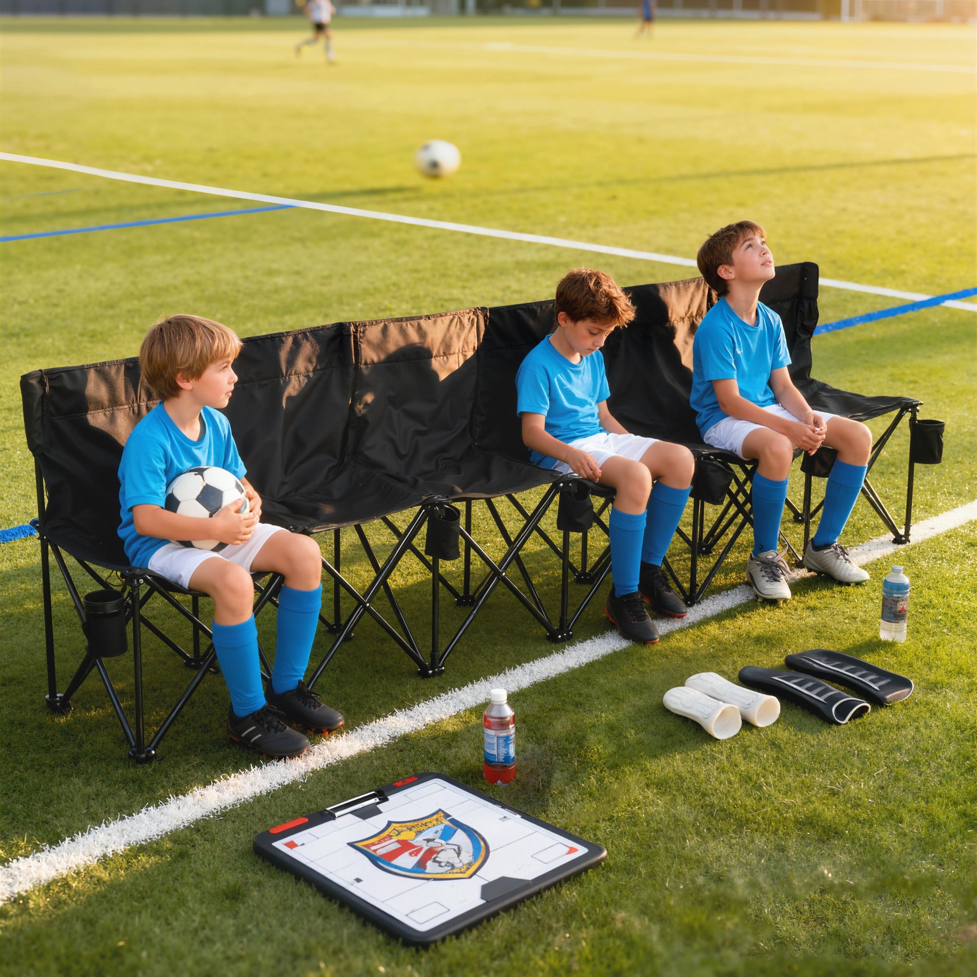 [vendor] 6 Seater Folding Camping Chair With Cup Holder & Carry