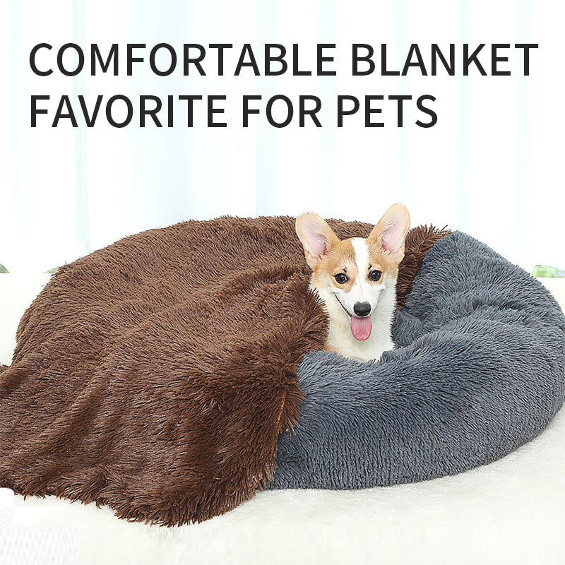 [vendor] Dog Bed And Extra Matching Cover Sheet Dog Crate Pad Ultra Soft