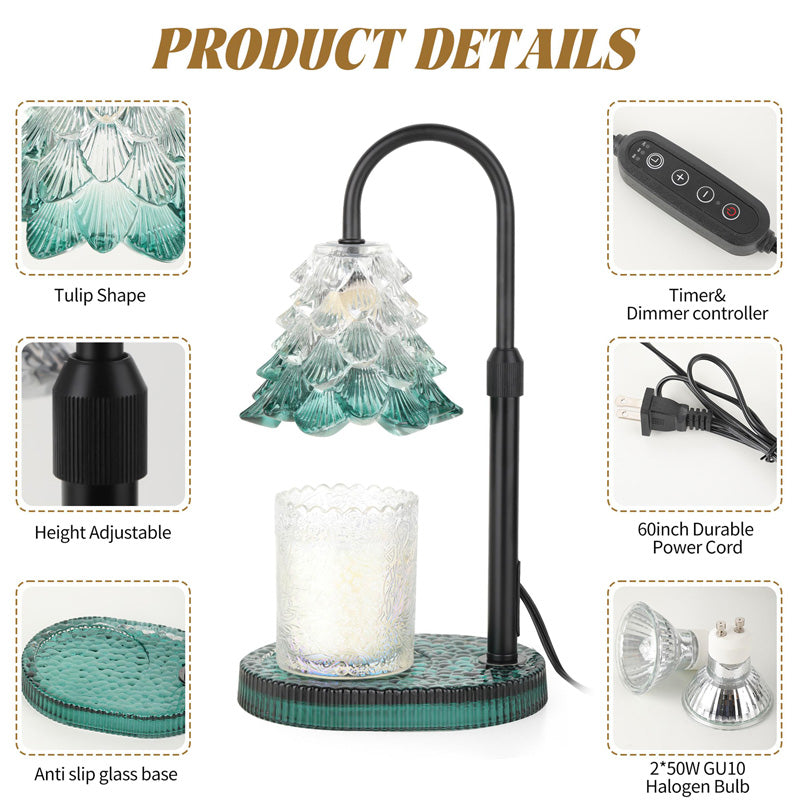 [vendor] Candle Warmer Lamp With Timer & Dimmer , Adjustable Wax