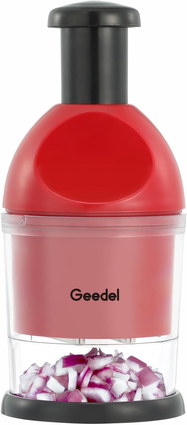 [vendor] Food Chopper, Manual Hand Vegetable Chopper, Easy Clean,