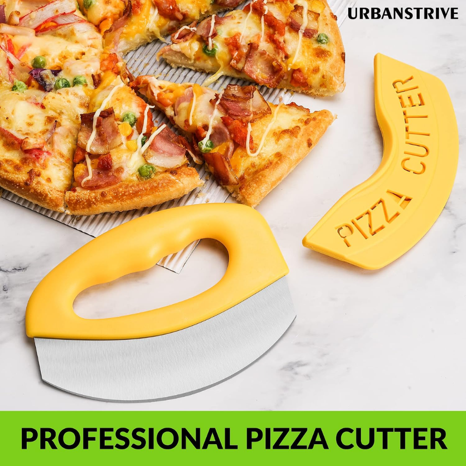 [vendor] Heavy-Duty Stainless Steel Pizza Cutter Rocker With