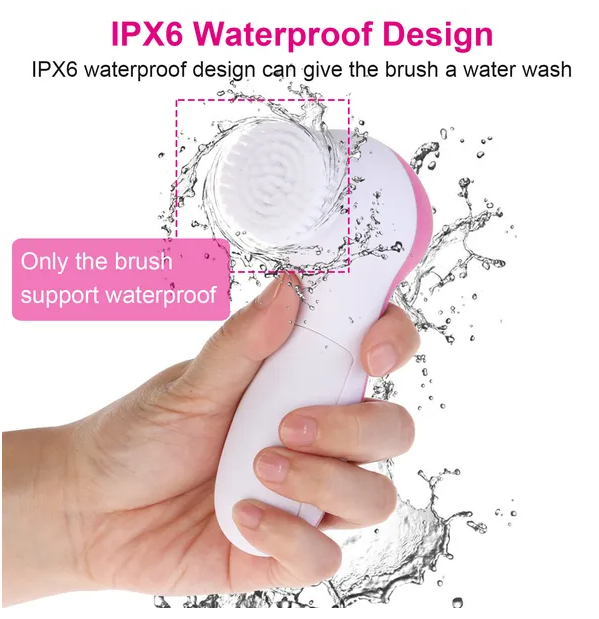 [vendor] Facial Cleansing Brush Waterproof Face Spin Cleaning