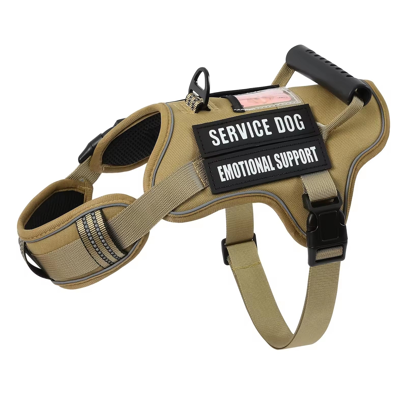 [vendor] Tactical Service Dog Harness With Handle, No-Pull Adjustable