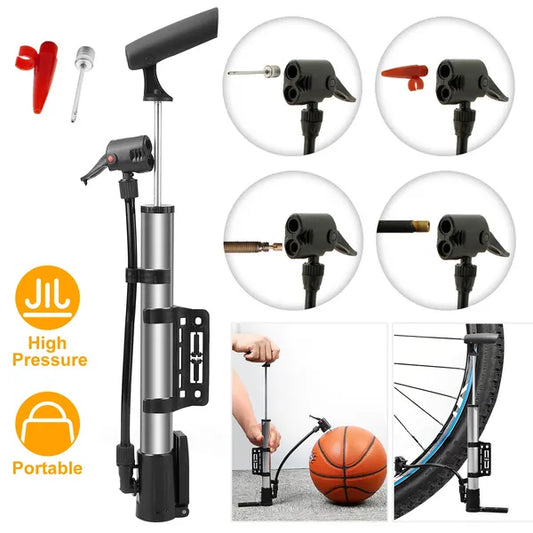 [vendor] Mini Bike Pump Portable Bicycle Tire Inflator Ball Air