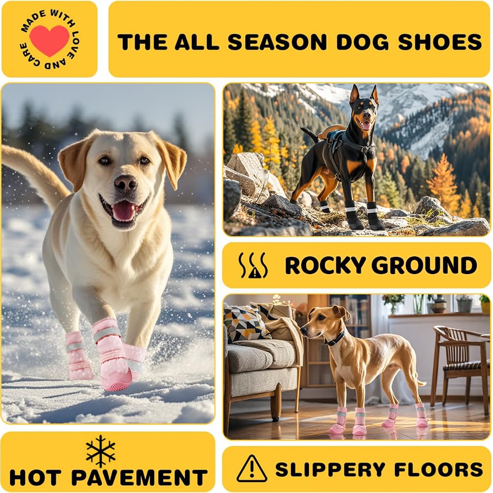 [vendor] Dog Shoes For Dogs, Dog Booties For Dogs, Anti-Slip Dog Boots &