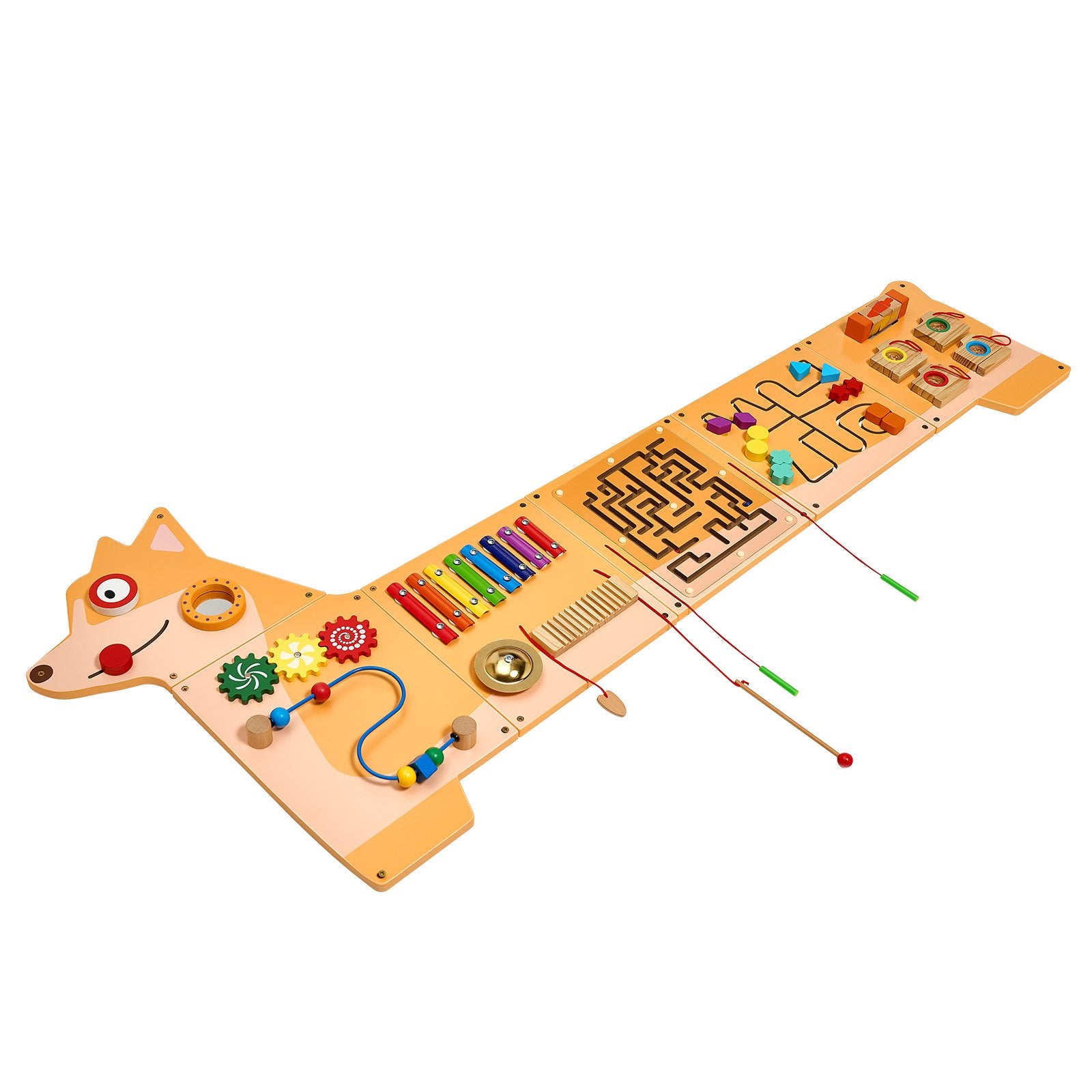 [vendor] Puppy Activity Wall Busy Board Panels 12 Activities Sensory Wall Panel