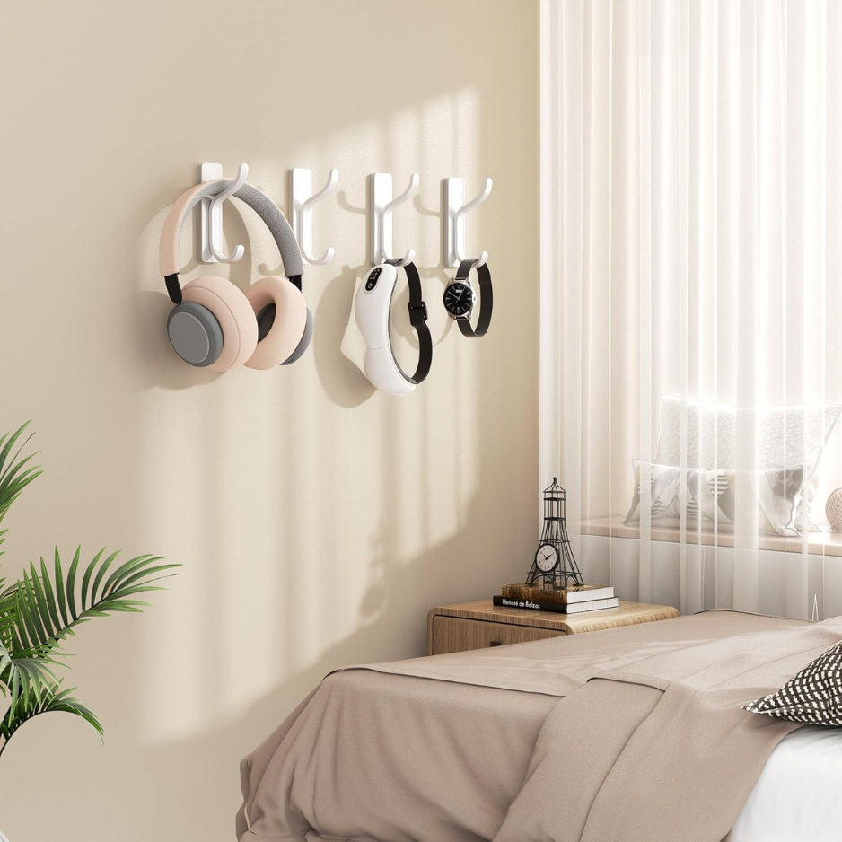 [vendor] Wall Coat Hooks Heavy Duty Stick-On Door Hanger Metal