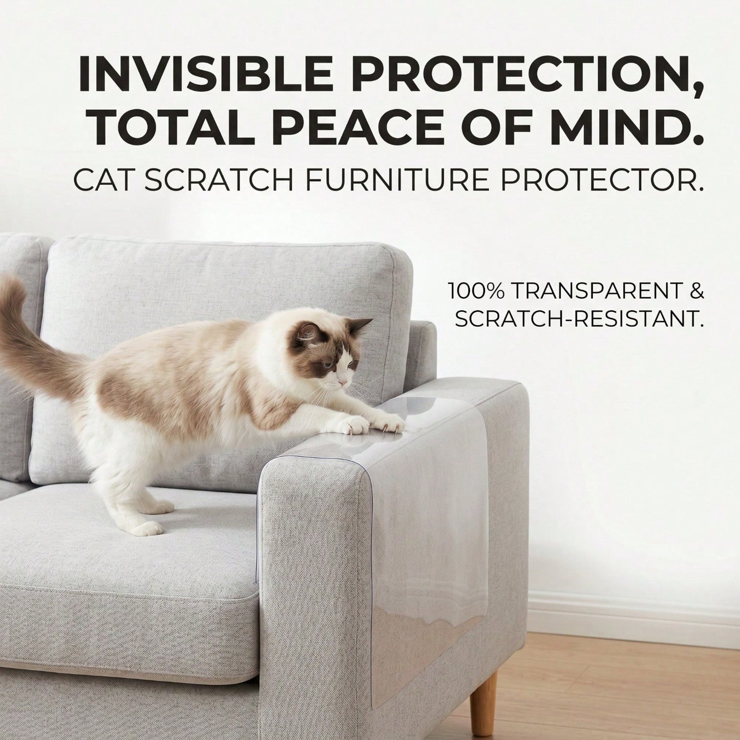 [vendor] Cat Scratch Furniture Protector Set 16 Clear Sheets, Incldes 8