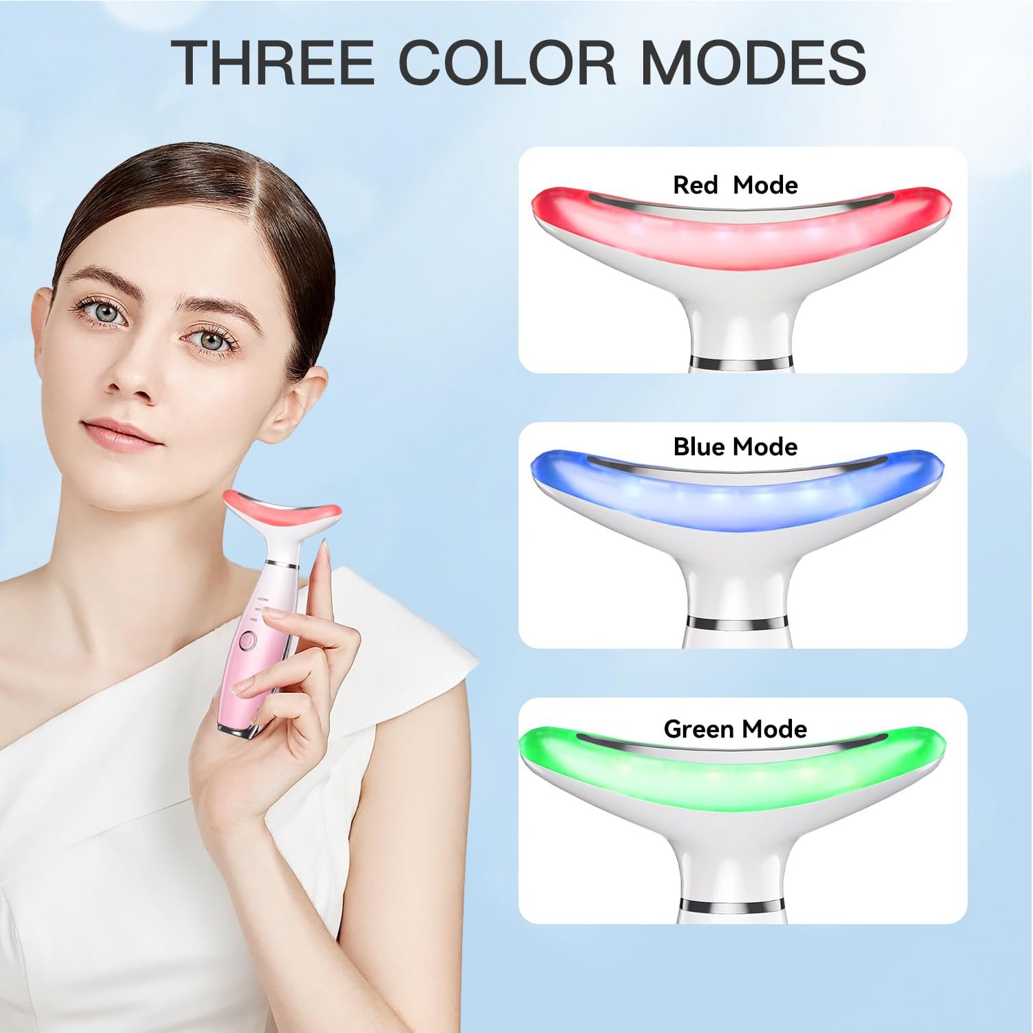 [vendor] Neck Face Massager, Skin Care Face Massage Tool, 3-in-1