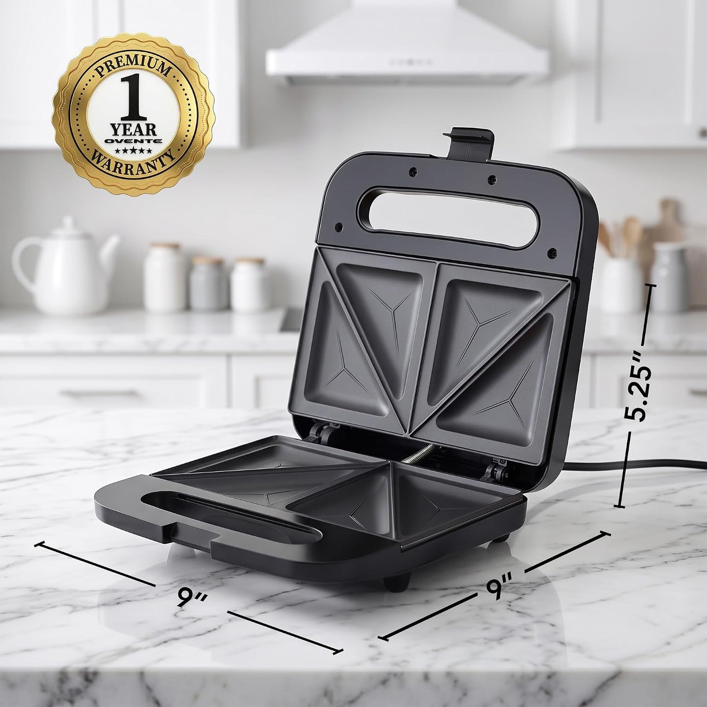 [vendor] Electric Sandwich Maker 750W Panini Press With Non Stick
