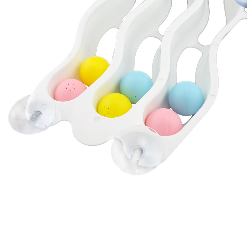[vendor] Cat suction cup window sill track toy
