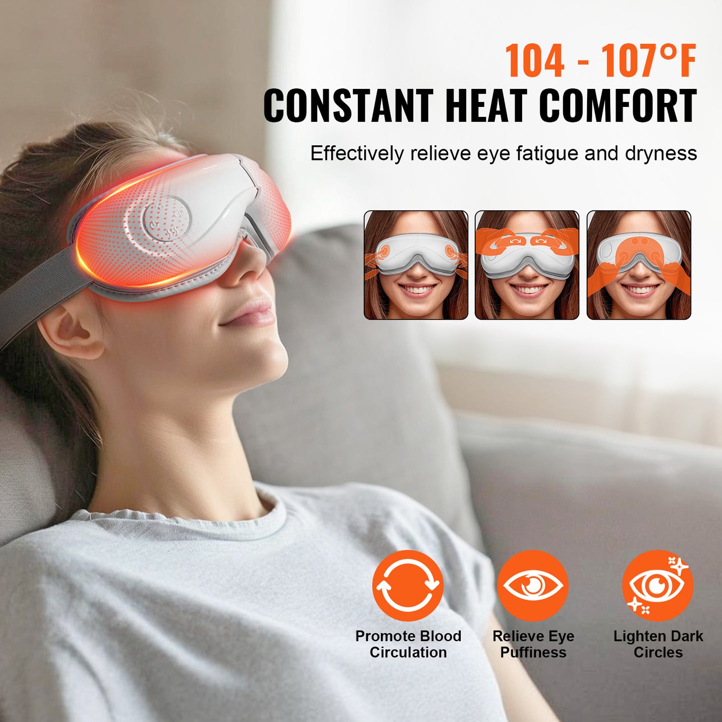 [vendor] VEVOR Heated Eye Massager Eye Care Device 5 Modes