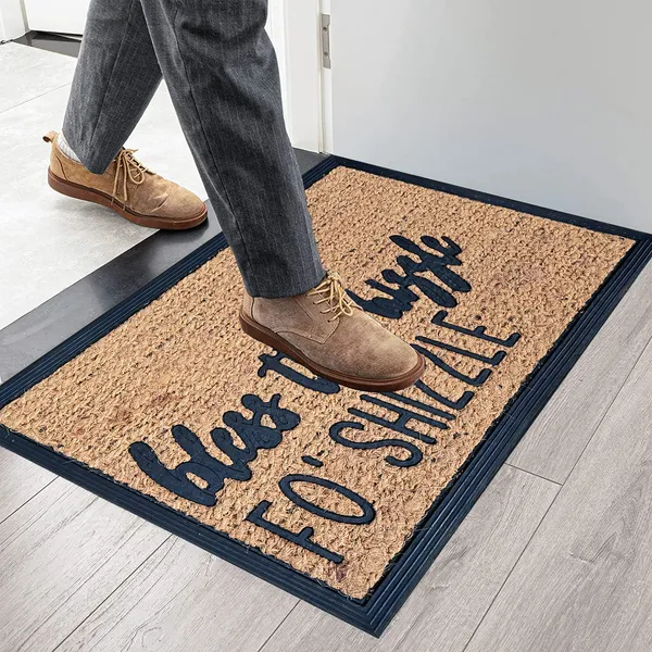 [vendor] Funny Coir Doormat Hello There Welcome Front Porch Decor