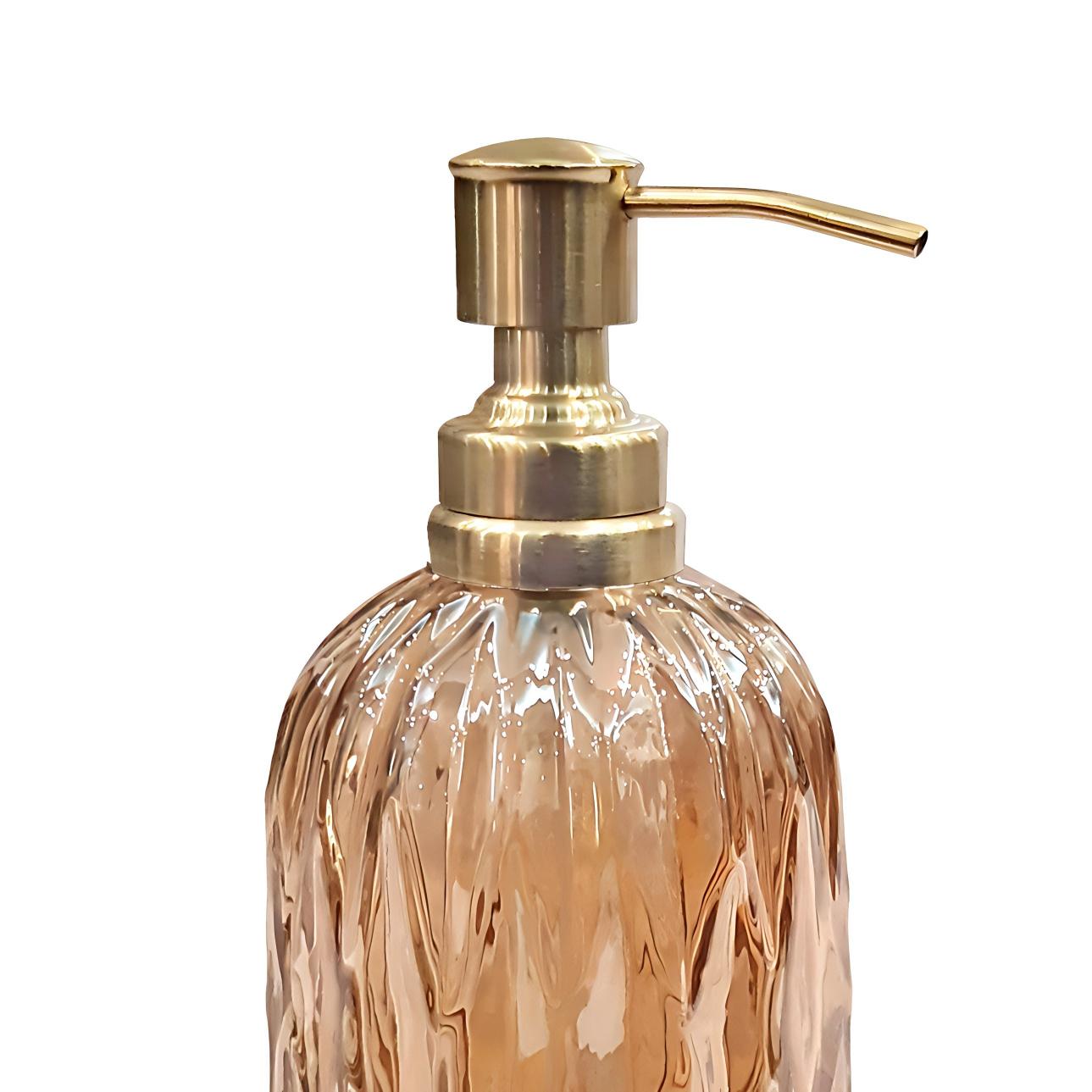 [vendor] Glass Liquid Soap Dispenser Pump Bottle Bathroom Vanity
