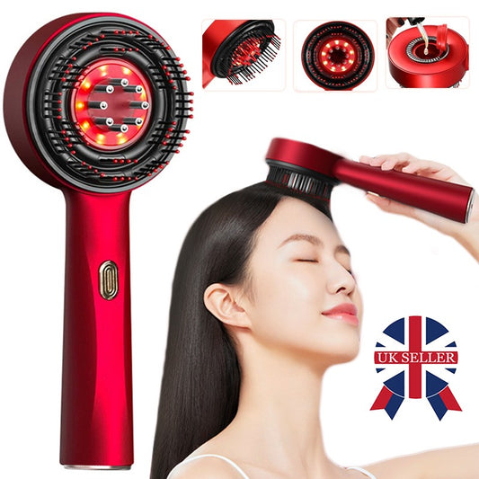 [vendor] Electric Scalp Massage Comb Hair Growth Red Light