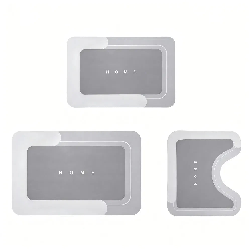 [vendor] 3PCS Absorbent Bath Mat Magic Rug Sets, Quick Drying