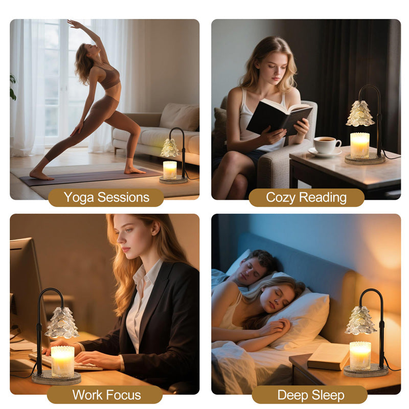 [vendor] Candle Warmer Lamp With Timer & Dimmer , Adjustable Wax