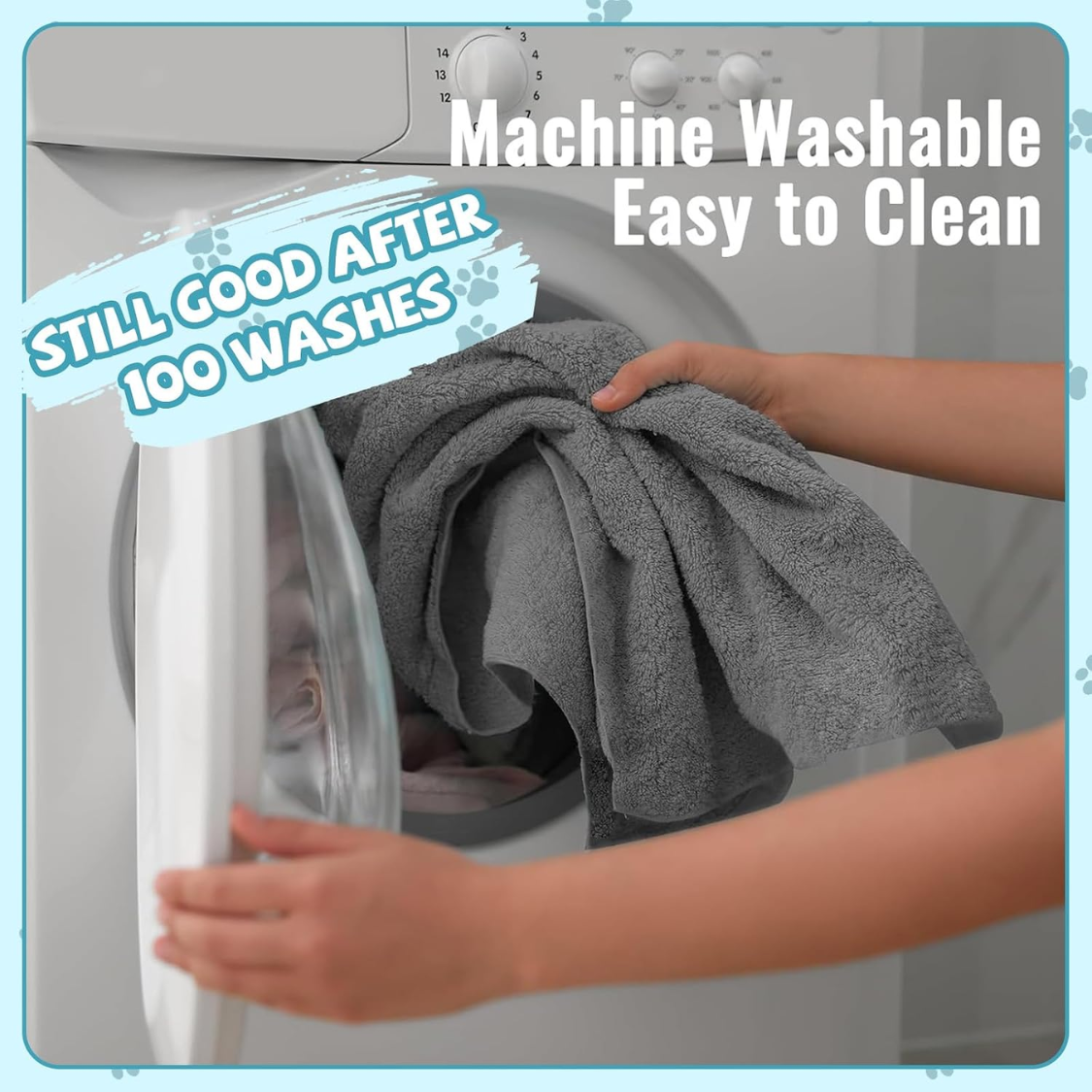 [vendor] 2 Pack Microfiber Dog Towels For Drying Dogs, Super Absorbent And