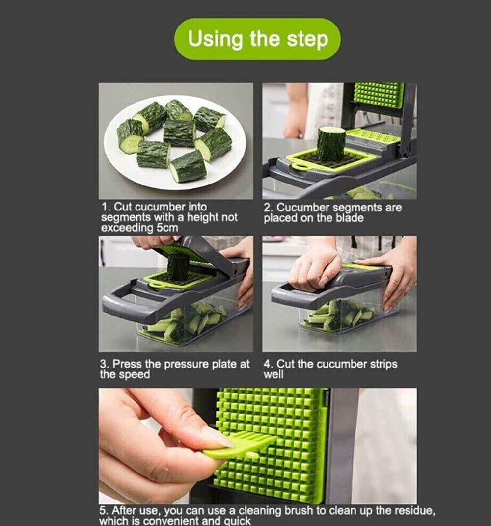 [vendor] 16 In 1 Vegetable Chopper, Salad Fruit Vegetable Food