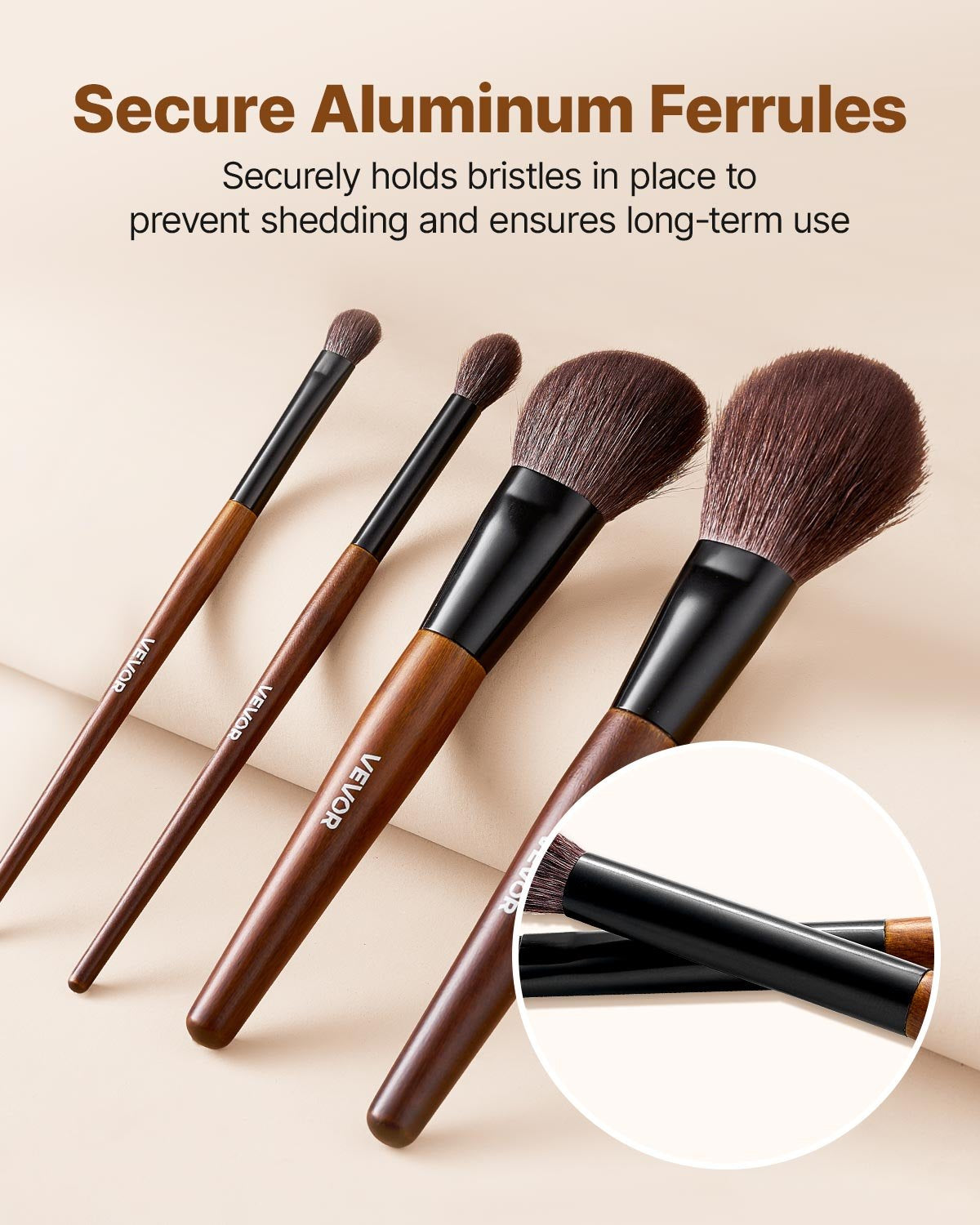 [vendor] 9-Piece Makeup Brush Set For Foundation Blending